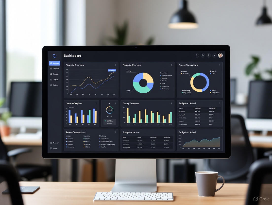 AI-powered bookkeeping dashboard